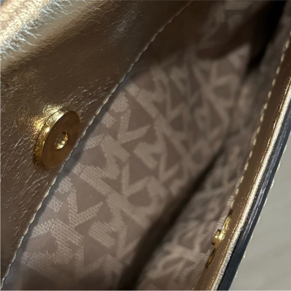 Michael Kors Metallic Gold Clutch - Picture 5 of 9
